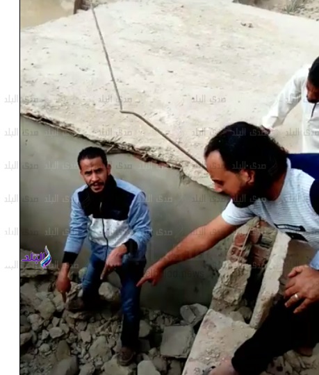 مقابر حكر التبين بعد هدم أسقفها