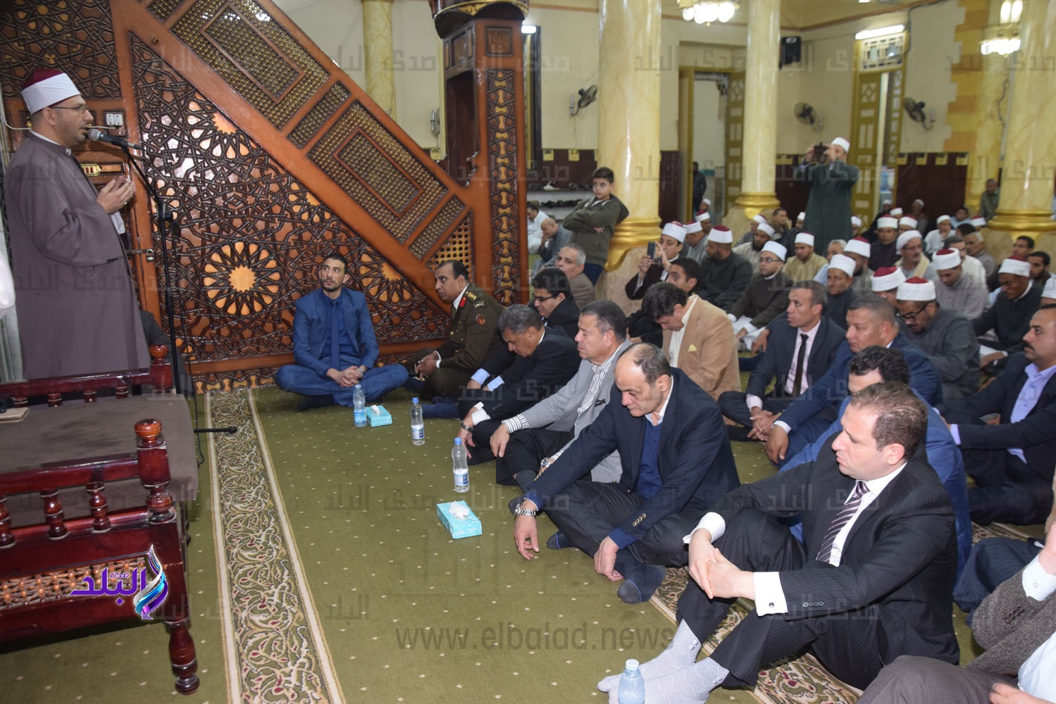 محافظ بني سويف ومدير الأمن يشهدان الاحتفال بالمولد النبوي