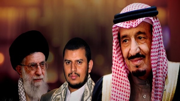 الملك سلمان - عبد الملك الحوثي - علي خامنئي