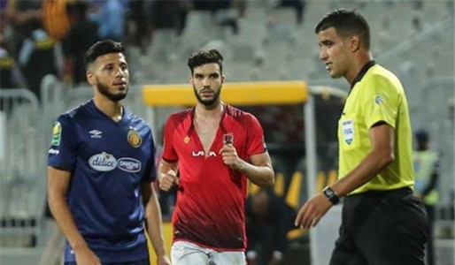 مهدى بن عبيد حكم مباراة الاهلى والترجى مهدى بن عبيد حكم مباراة الاهلى والترجى