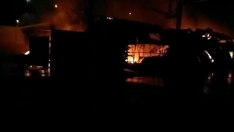 انفجار وحريق في مبنى شمال غربي موسكو