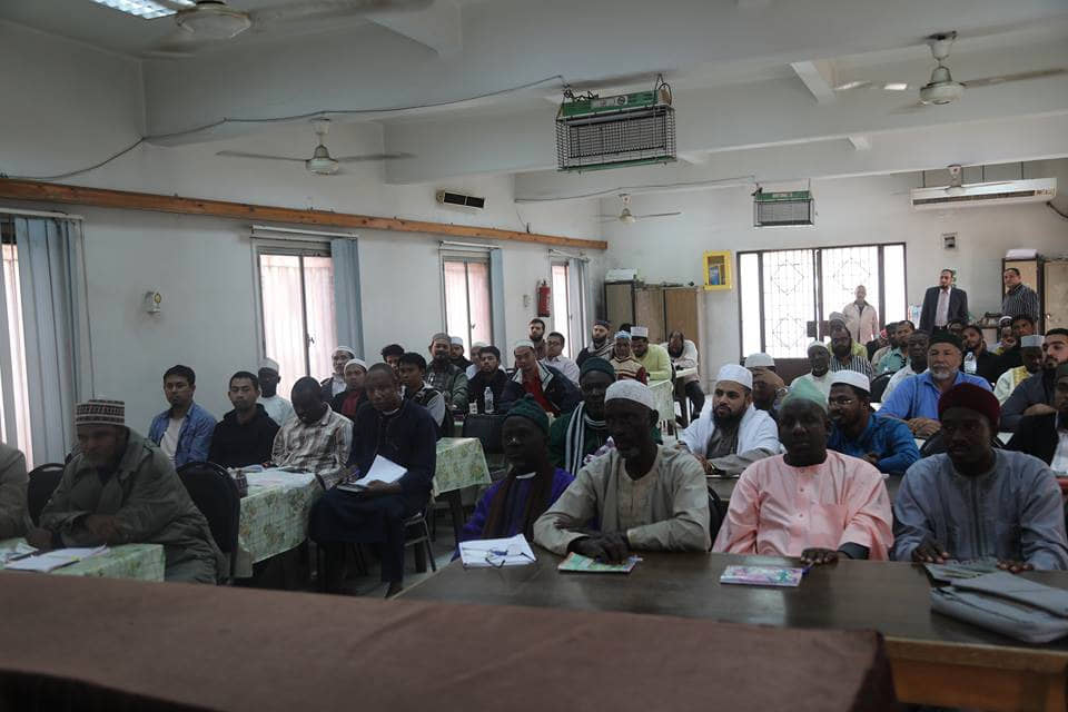 جانب من عملية تدريب الأئمة