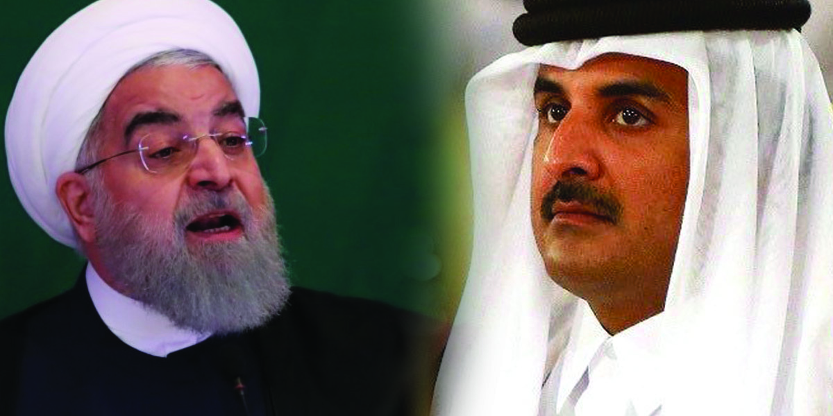 تميم بن حمد وحسن روحاني