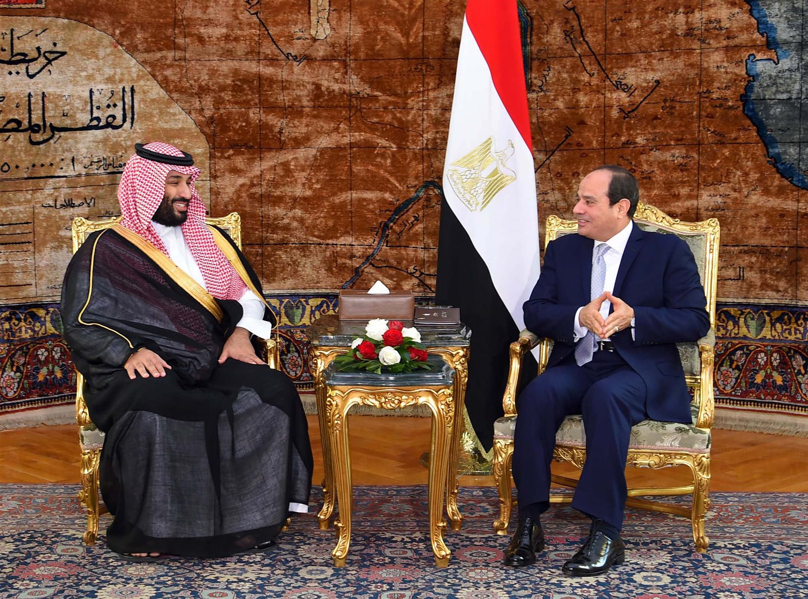 الرئيس السيسى يستقبل ولى العهد السعودى