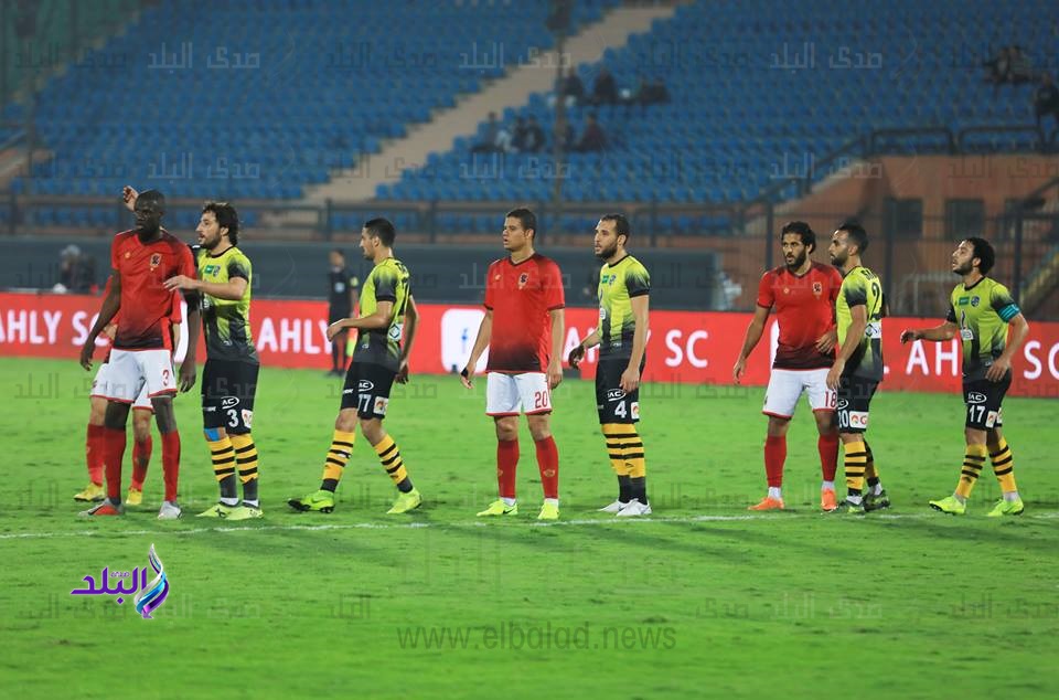 جانب من مباراة الأهلي والمقاولون العرب 
