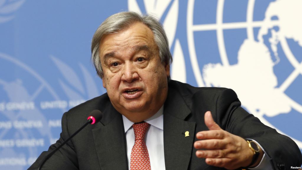 أنطونيو جوتيريس، الأمين العام للأمم المتحدة