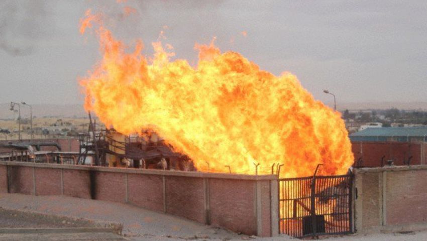 انفجا خط غاز