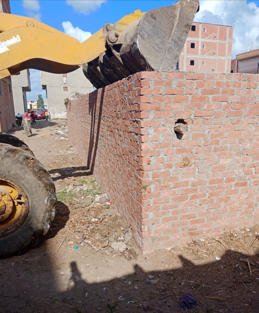 إزالة التعديات على 366 فدانا بالدقهلية