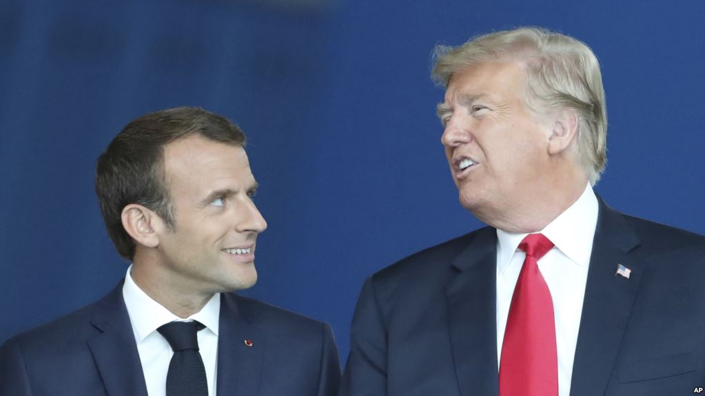 دونالد ترامب وإيمانويل ماكرون