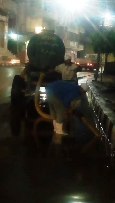 تشكيل لمتابعة أعمال سحب مياه الأمطار المتراكمة