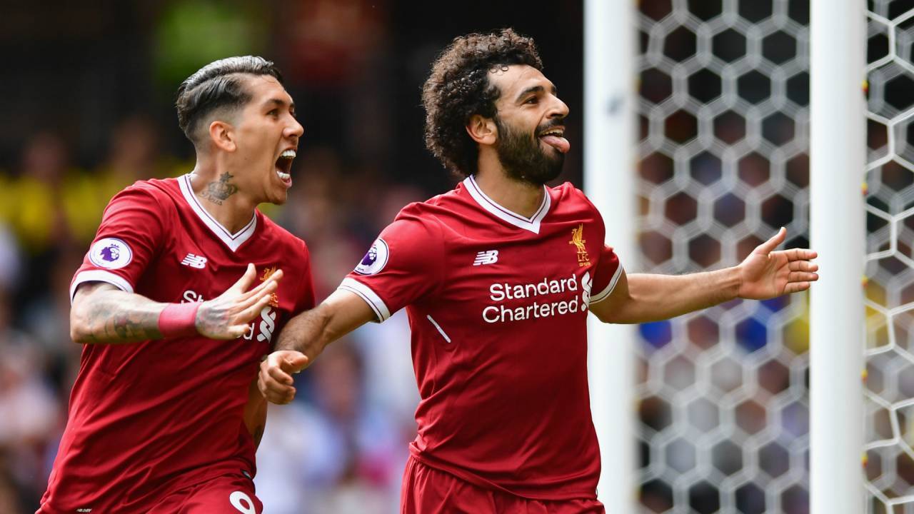 محمد صلاح رفقة فيرمينو