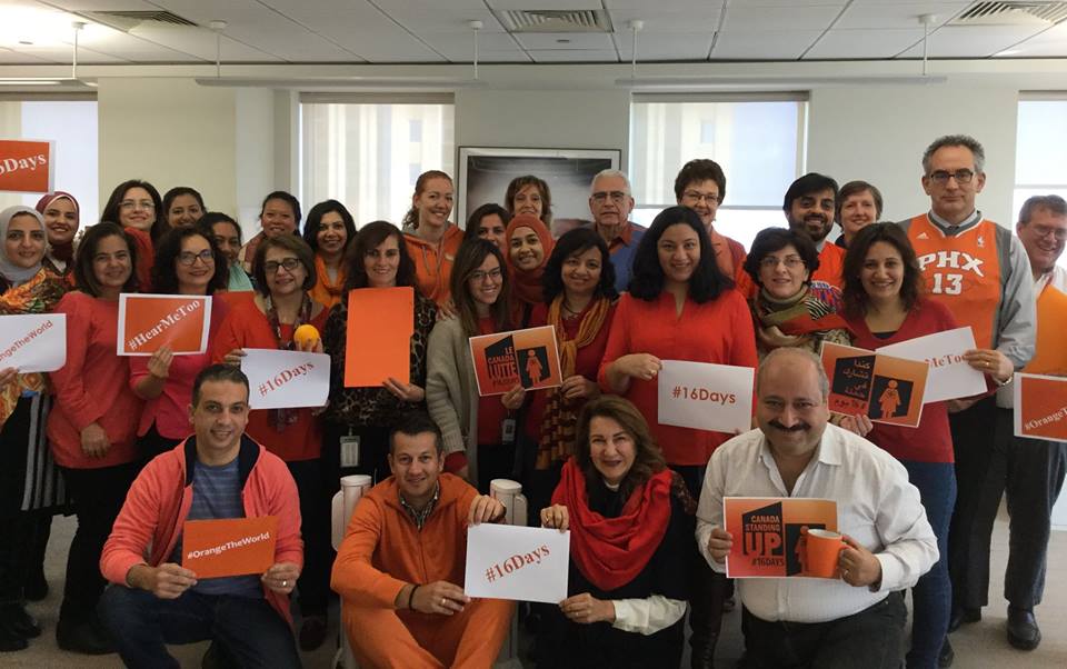 كندا تشارك في حملة 16 يوما للقضاء على العنف ضد المرأة