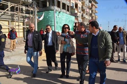 محافظ دمياط تتفقد أعمال تطوير ورفع كفاءة شارع ناصر