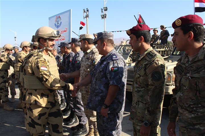 صورة من وصول القوات المصرية للأردن