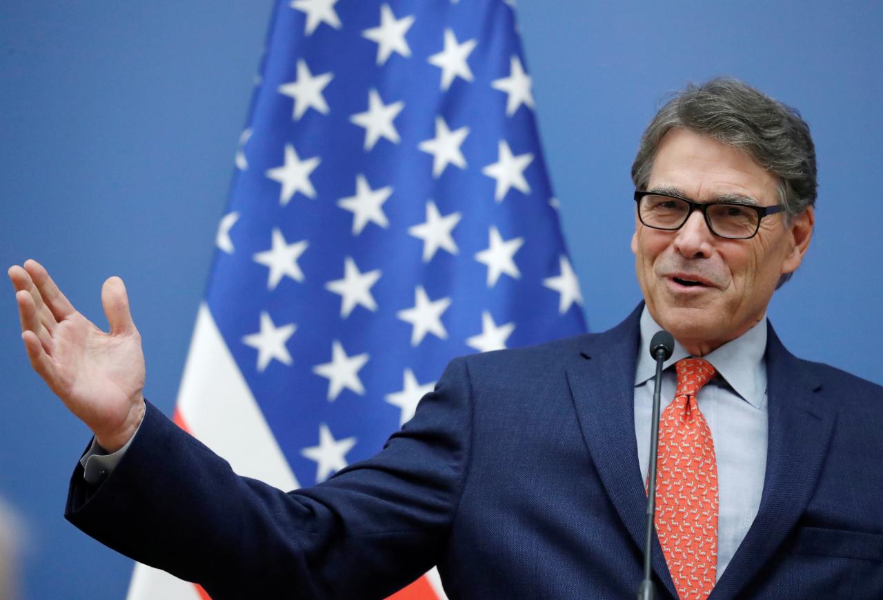  وزير الطاقة الأمريكي ريك بيري