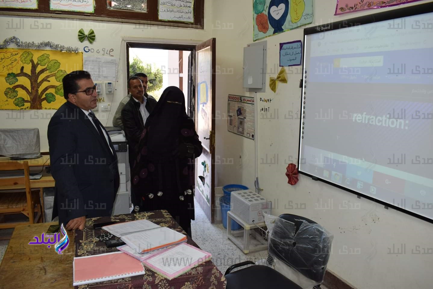 عقل يتابع رصد نتائج المنظومة الجديدة فى مدارس طور سيناء