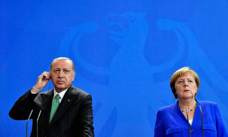 أنجيلا ميركل ورجب طيب أردوغان