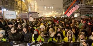 تظاهرات بلجراد