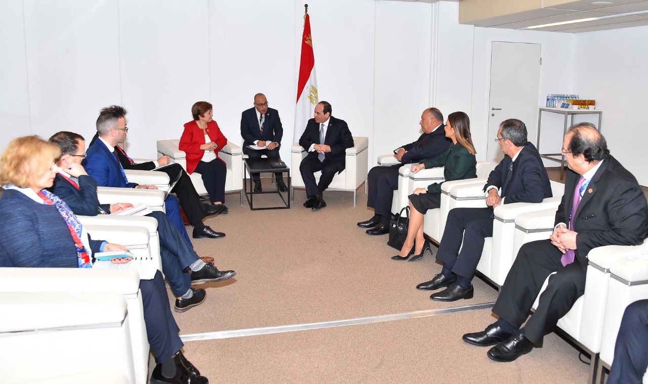 الرئيس السيسي يلتقى الرئيسة التنفيذية للبنك الدولى الرئيس السيسي يلتقى الرئيسة التنفيذية للبنك الدولى