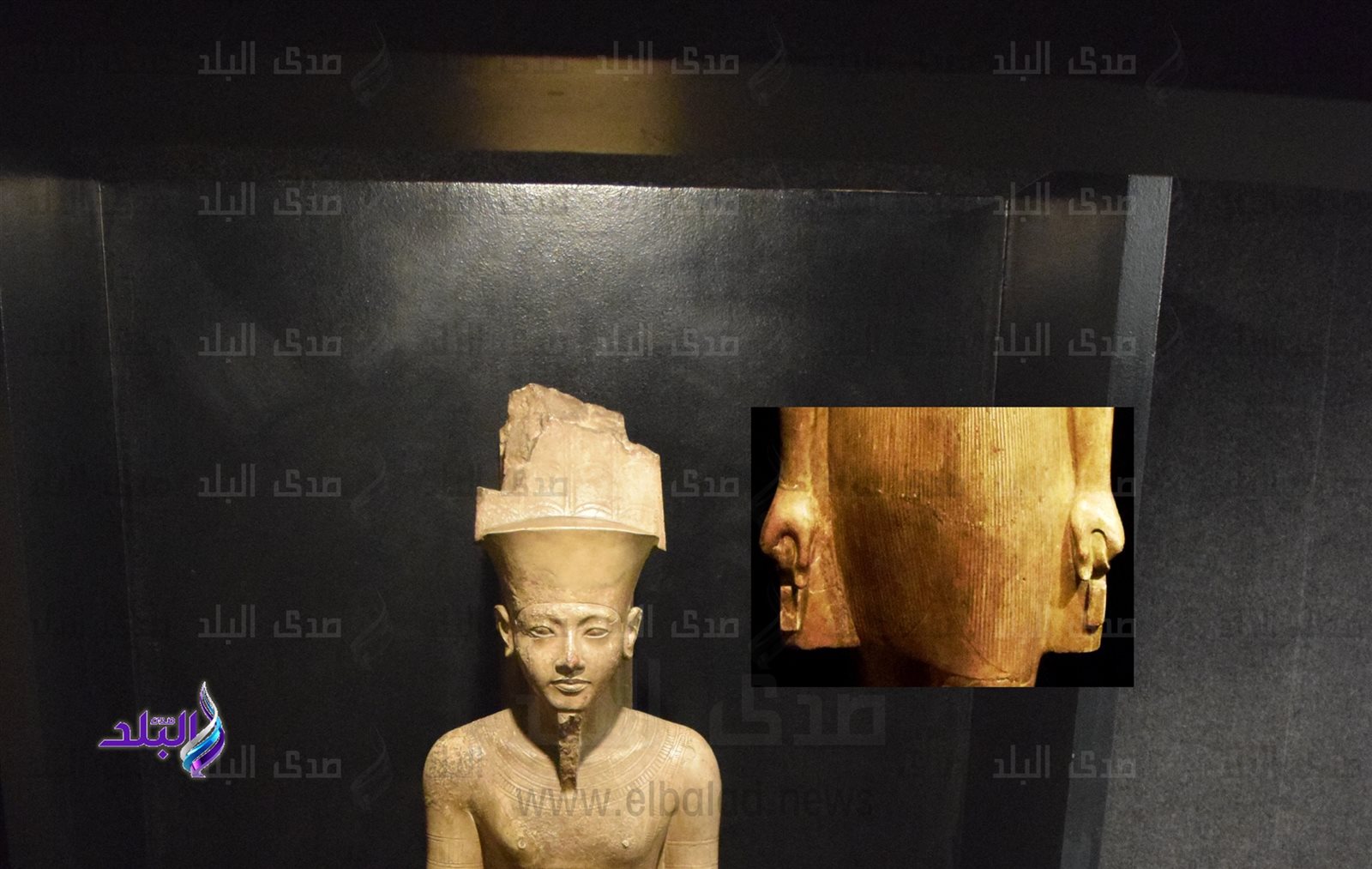 التمثال في متحف الأقصر