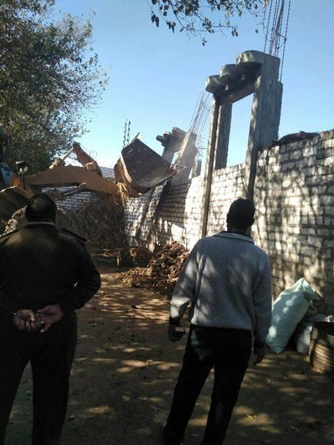 ازالة تعديات بالمنيا