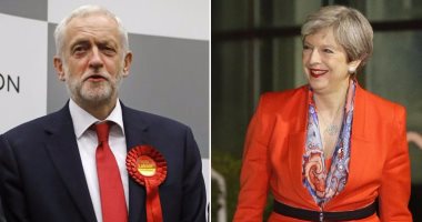 رئيسة الوزراء البريطانية وزعيم المعارضة 