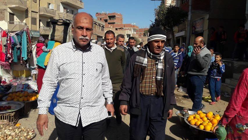 حملة بالمنيا على محلات اللحوم والفواكة حملة بالمنيا على محلات اللحوم والفواكة