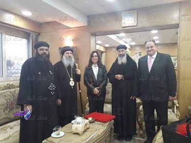 محافظ دمياط تستقبل الأنبا ماركوس ووفد من كنيسة العذراء مريم محافظ دمياط تستقبل الأنبا ماركوس ووفد من كنيسة العذراء مريم