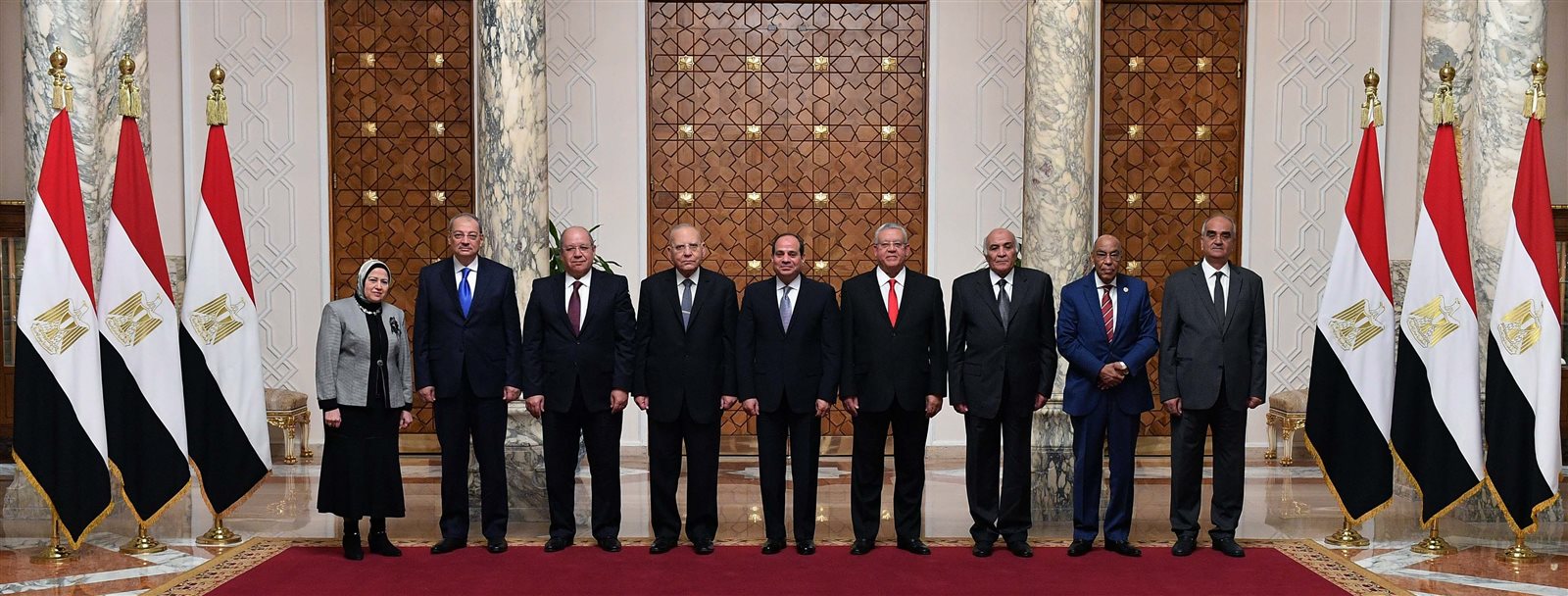 الرئيس السيسي ورؤساء الهيئات القضائية