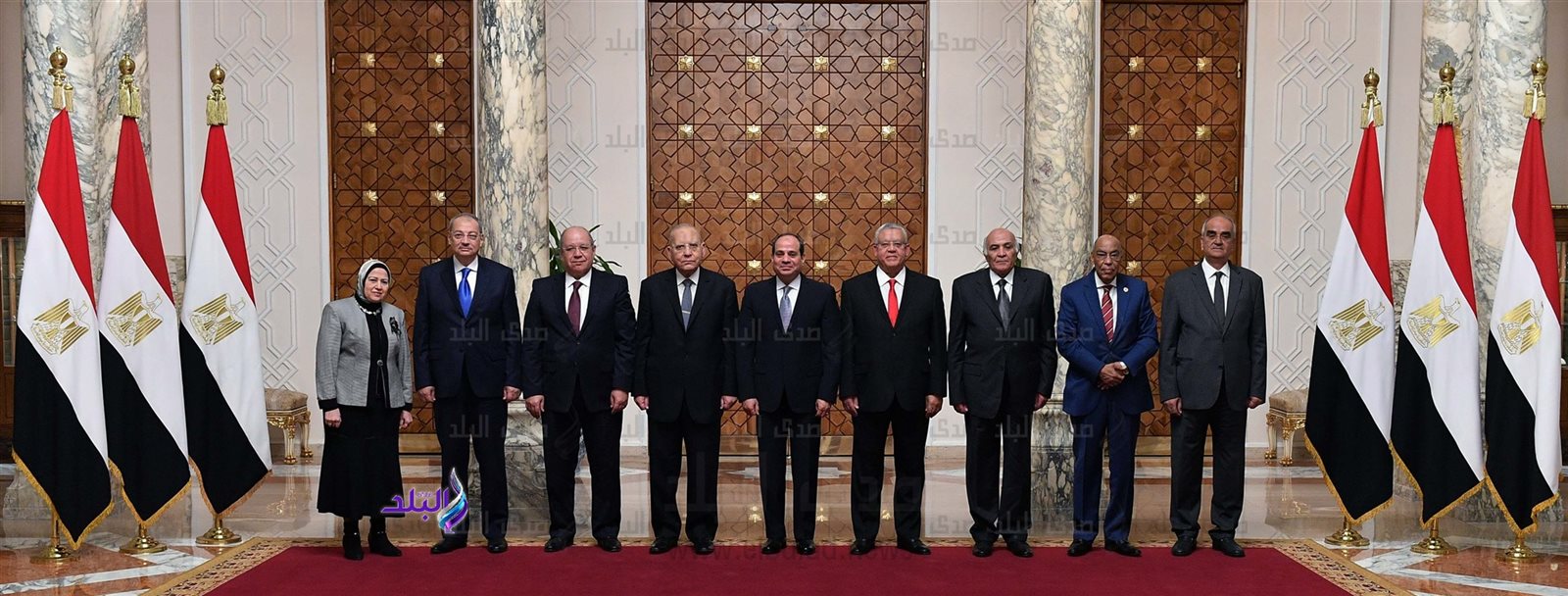 الرئيس السيسي مع مجلس الهيئات القضائية