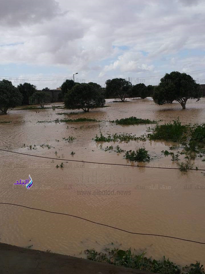  سقوط أمطار غزيرة على مطروح