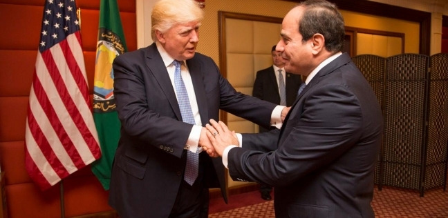 الرئيس السيسي مع الرئيس ترامب