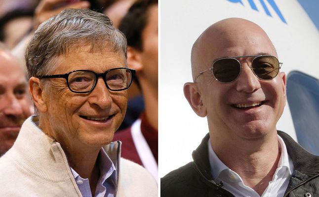 جيف بيزوس وبيل جيتس
