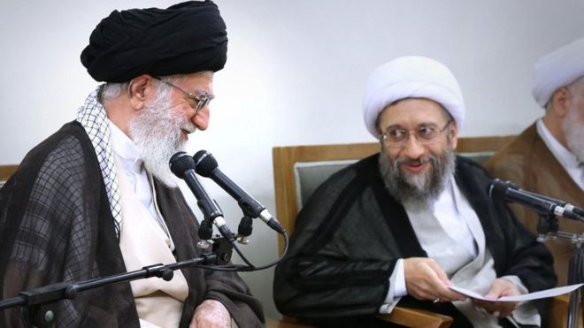 صادق لاريجاني وعلي خامنئي