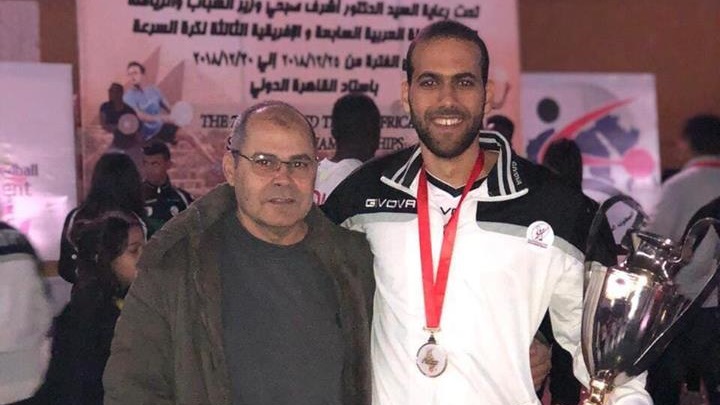 وسيم أشرف لاعب المنتخب الوطني لكرة السرعة