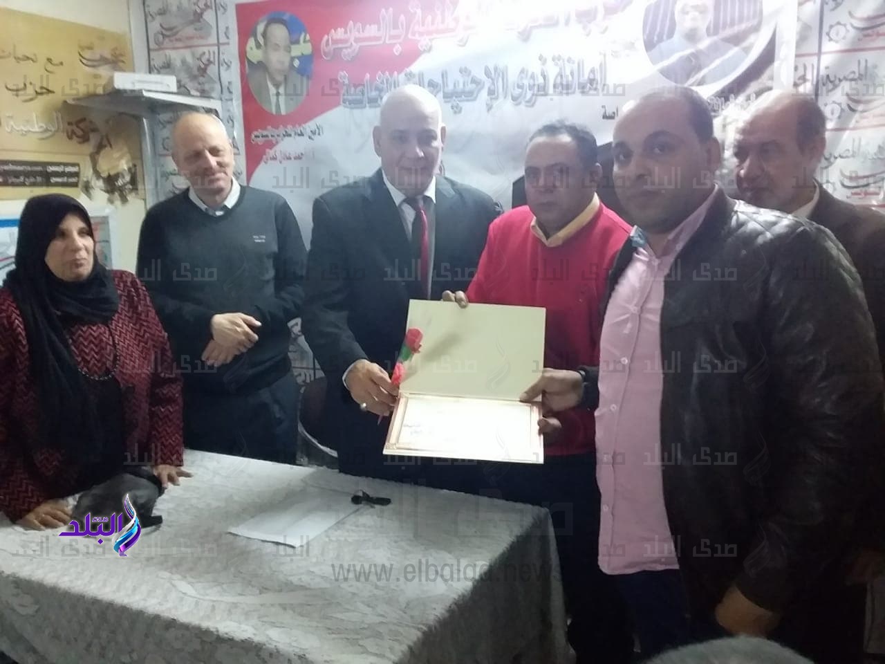 الحركة الوطنية بالسويس يكرم ابطال ومشاهير الإعاقة
