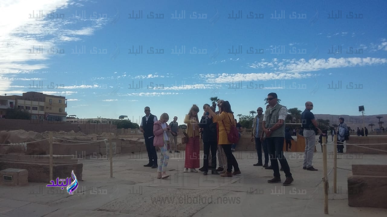 العائلة الملكية البلجيكية تزور معابد الكرنك العائلة الملكية البلجيكية تزور معابد الكرنك