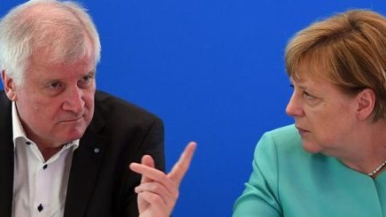 أنجيلا ميركل وهورست زيهوفر