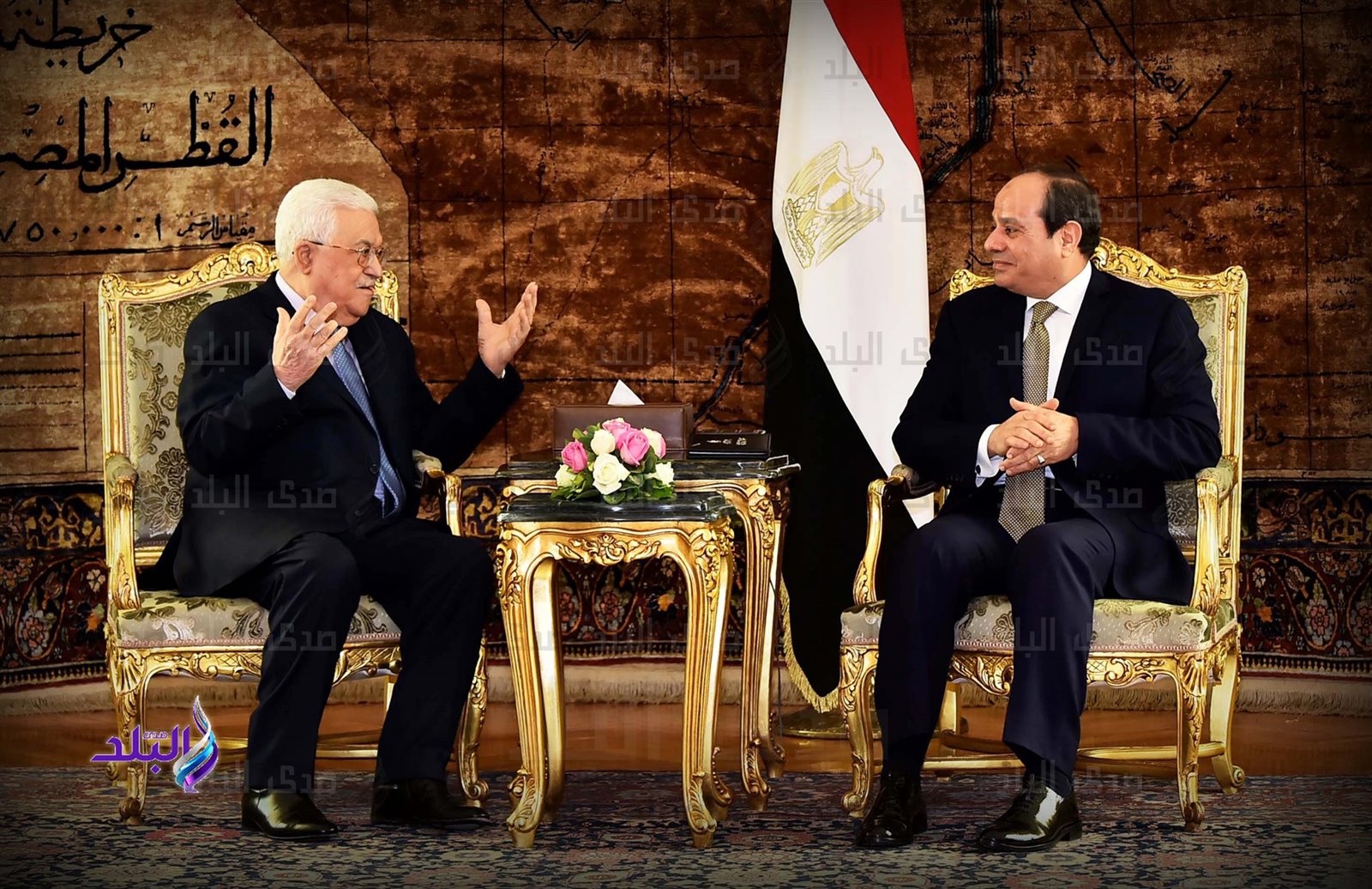 السيسي و محمود عباس