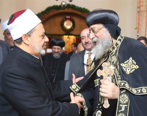 الدكتور أحمد الطيب ،والبابا تواضروس 