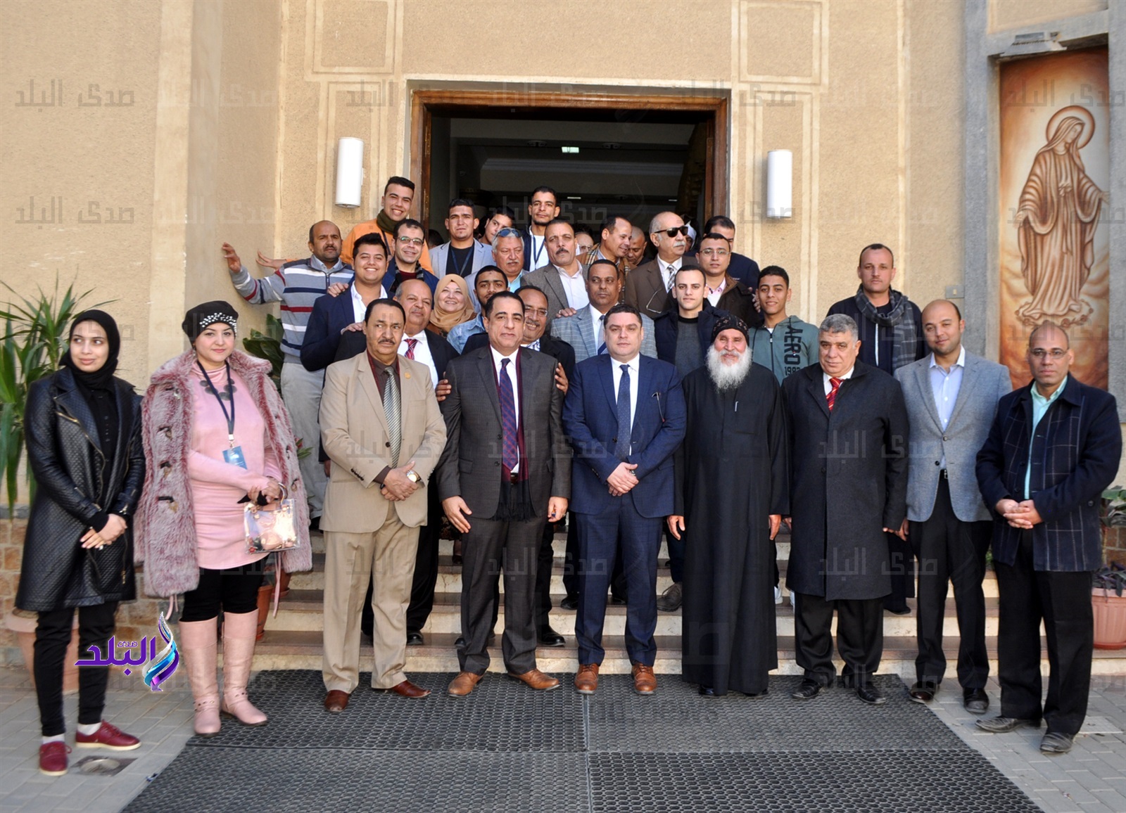 حزب مستقبل وطن ببنى سويف يزور الكنائس