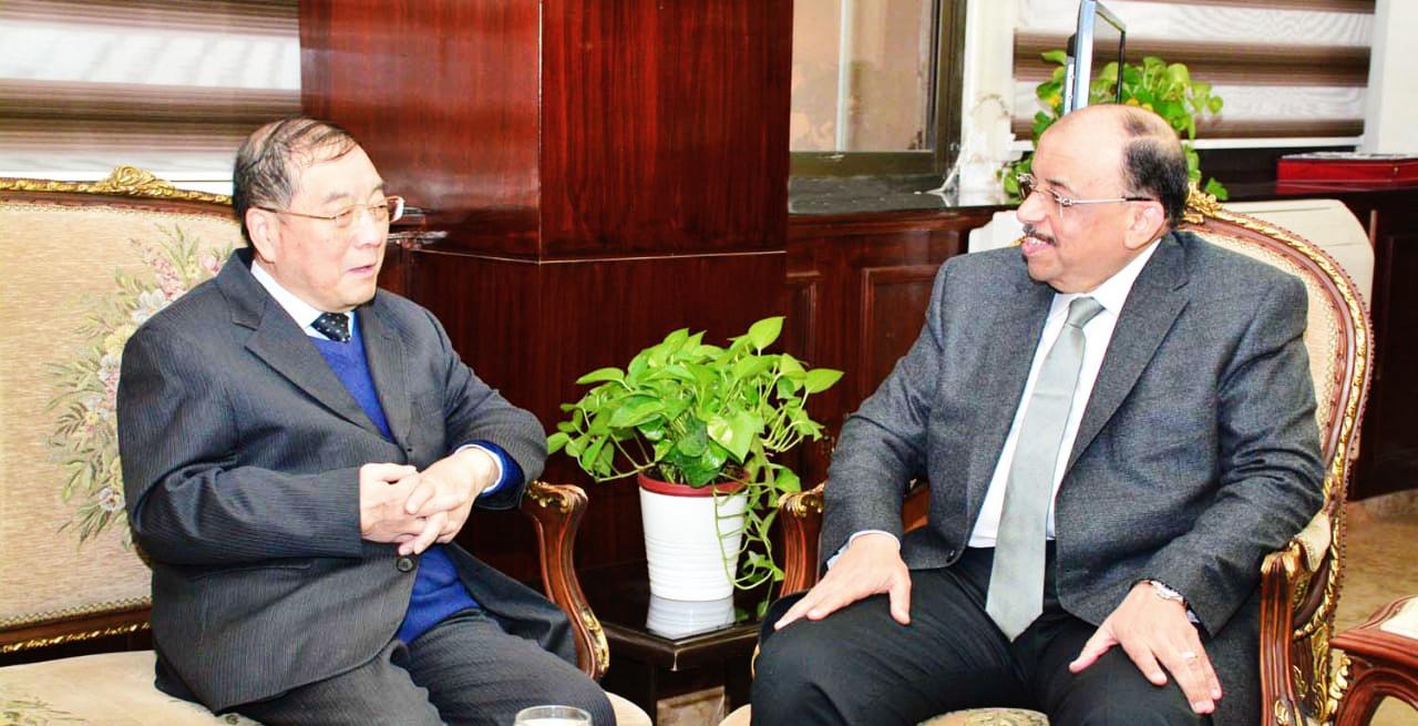 لقاء شعراوى والسفير الصينى لقاء شعراوى والسفير الصينى