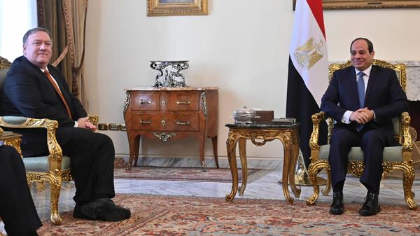 الرئيس السيسي يستقبل مايك بومبيو