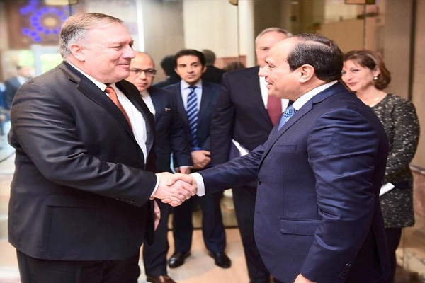 الرئيس السيسي ووزير الخارجية الأمريكي الرئيس السيسي ووزير الخارجية الأمريكي