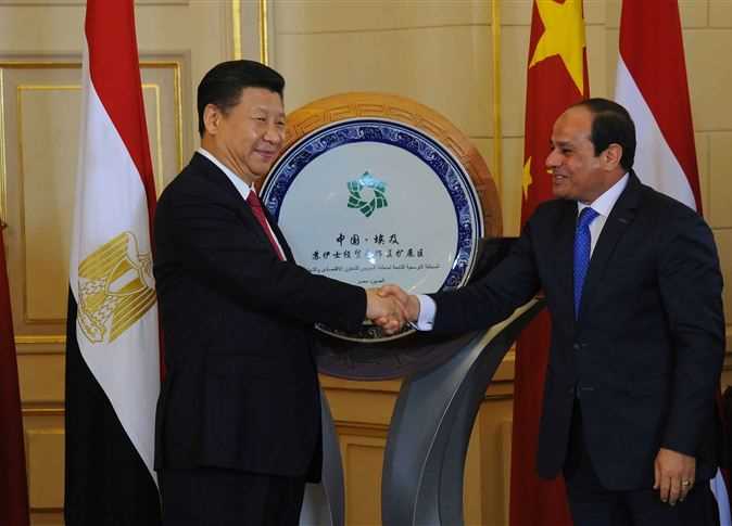 الرئيس السيسي والرئيس الصيني الرئيس السيسي والرئيس الصيني