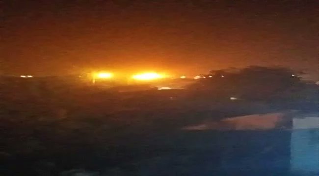 حريق في مصافي عدن حريق في مصافي عدن