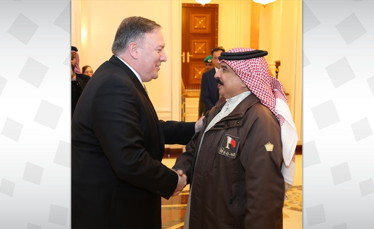 ملك البحرين ووزير الخارجية الأمريكي ملك البحرين ووزير الخارجية الأمريكي