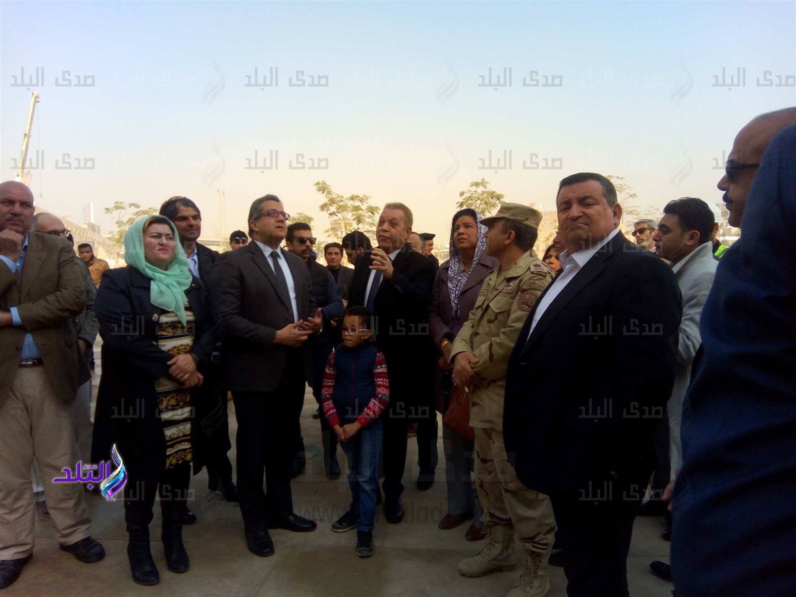 وفد لجنة الاعلام بالبرلمان يزور المتحف المصرى الكبير