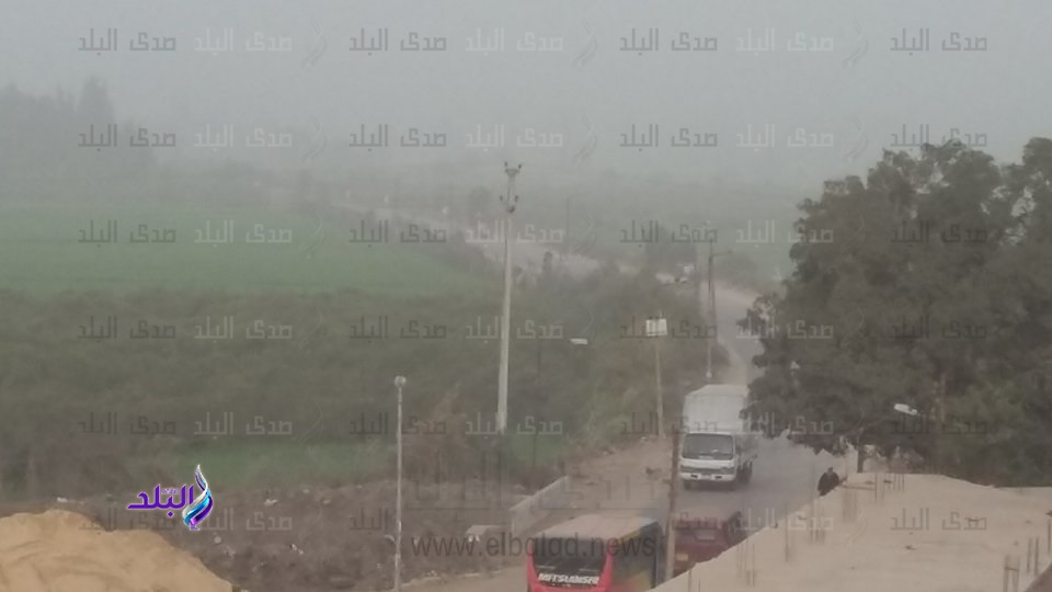 عاصفة ترابية تضرب القليوبية