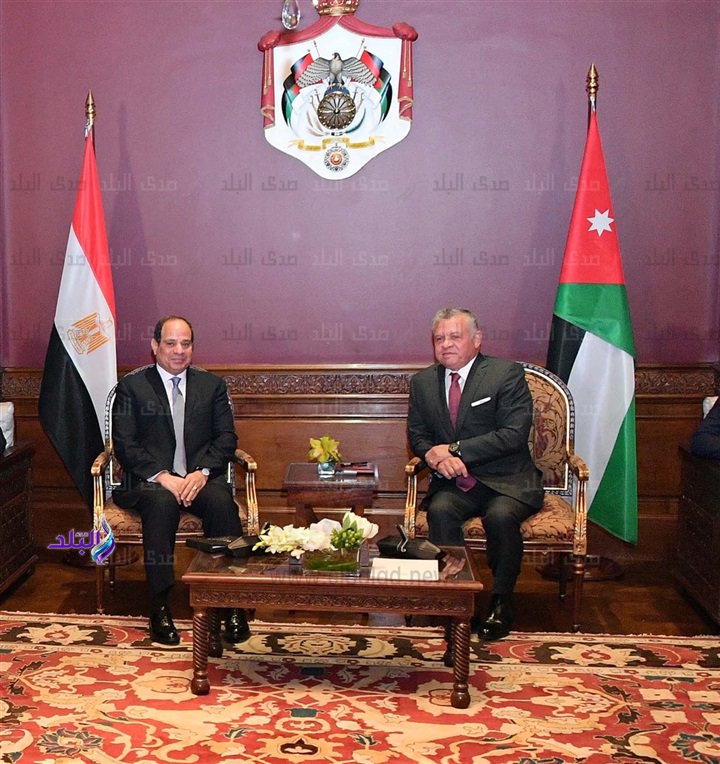 الرئيس عبد الفتاح السيسى والملك عبدالله الثانى الرئيس عبد الفتاح السيسى والملك عبدالله الثانى